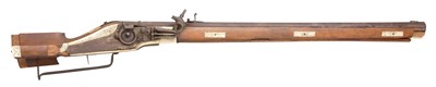 Lot 254 - **AN 11 BORE WHEEL-LOCK RIFLED CARBINE IN EARLY 17TH CENTURY STYLE
