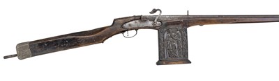 Lot 263 - A VERY RARE DUTCH SNAP MATCHLOCK TARGET GUN
