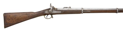 Lot 285 - A .577 CALIBRE THREE BAND PERCUSSION ENFIELD RIFLE