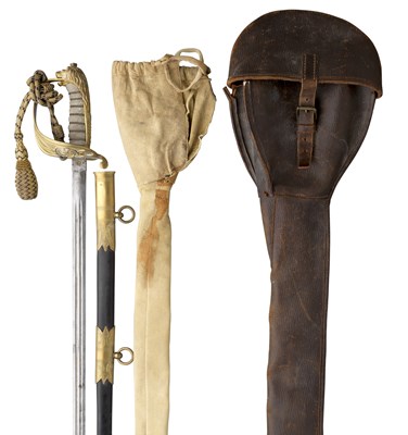 Lot 308 - **A NAVAL OFFICER'S SWORD