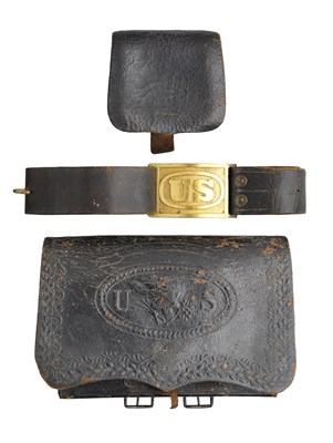 Lot 315 - A U.S. MILITARY CARTRIDGE POUCH BY JAMES BOYD