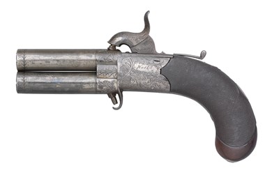 Lot 334 - **A 50 BORE PERCUSSION TURNOVER PISTOL BY WESTLEY RICHARDS