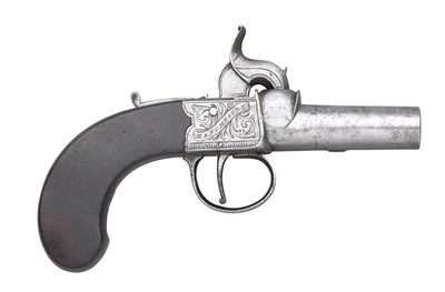 Lot 336 - **A 50 BORE PERCUSSION POCKET PISTOL BY I. W. EDGE