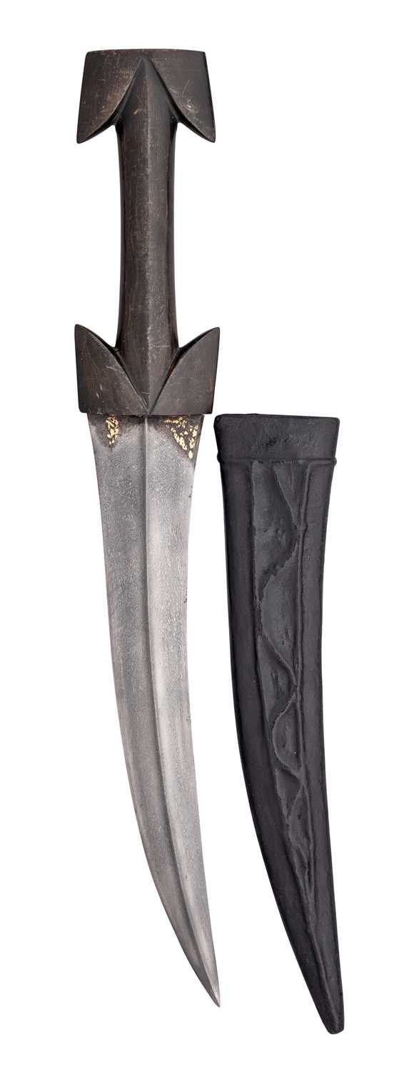 Lot 174 - A KURDISH DAGGER (JAMBIYA), 19TH CENTURY