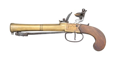 Lot 359 - **A FLINTLOCK BLUNDERBUSS PISTOL BY DOIDGE