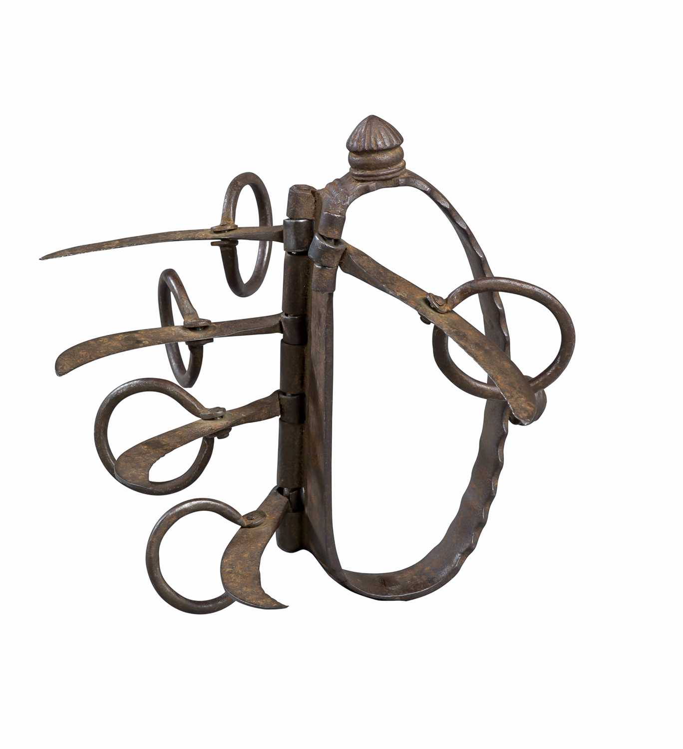 Lot 32 - AN INDIAN 'TIGER-CLAW' DAGGER (BAGH NAKH)