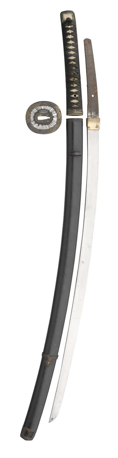 Lot 588 - A JAPANESE KATANA (LONG SWORD), 1700-1800