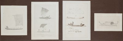 Lot 223 - ATTRIBUTED TO THOMAS DANIELL (1749-1840), FOUR SKETCHES OF INDIAN RIVER VIEWS