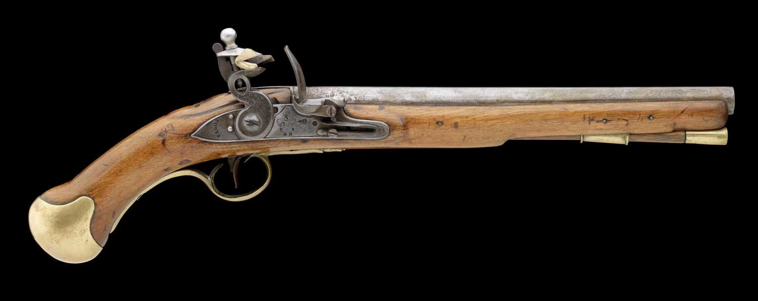 Lot 456 - A .57 CALIBRE LONG SEA SERVICE FLINTLOCK PISTOL