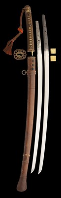 Lot 20 - TWO JAPANESE SWORDS (KATANA AND TACHI)