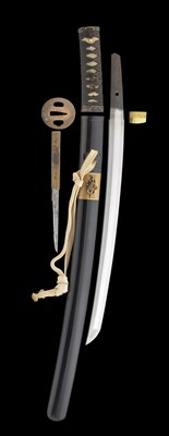 Lot 49 - A JAPANESE SWORD (WAKIZASHI)