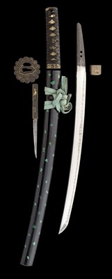Lot 53 - A JAPANESE SWORD (WAKIZASHI)