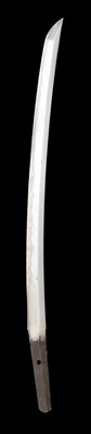 Lot 57 - A JAPANESE SWORD (WAKIZASHI)