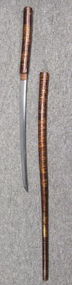 Lot 66 - A JAPANESE SWORD (WAKIZASHI)