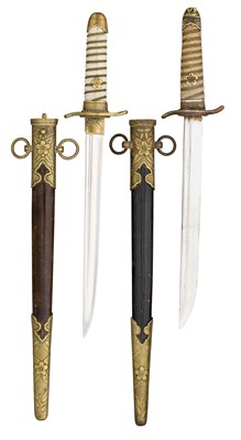 Lot 89 - TWO JAPANESE NAVAL OFFICER'S DIRKS