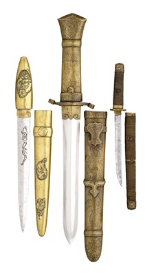 Lot 91 - TWO JAPANESE DAGGERS (TANTO)
