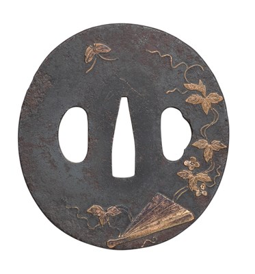 Lot 92 - FOUR JAPANESE SWORD GUARDS (TSUBA)