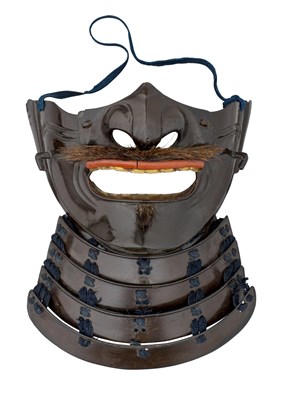 Lot 107 - A JAPANESE FACE DEFENCE (MEMPO)