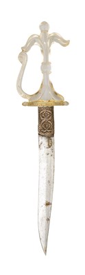 Lot 146 - â€¡ AN INDIAN CRYSTAL-HILTED DAGGER (CHILANUM)