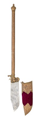 Lot 184 - â€¡ AN INDIAN STAFF WEAPON (BHUJ)
