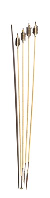 Lot 219 - FOUR AMERICAN INDIAN ARROWS AND A BOW