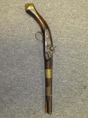 Lot 230 - AN 18 BORE NORTH AFRICAN SNAPHAUNCE PISTOL