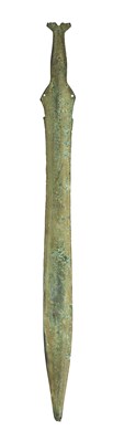Lot 235 - A EUROPEAN BRONZE SWORD