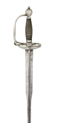 Lot 253 - A SILVER-HILTED SMALL-SWORD