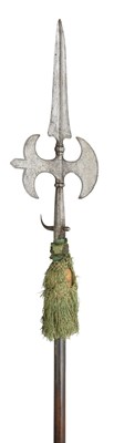 Lot 273 - A FRENCH HALBERD FOR THE 'GARDES SUISSE DES ENFANTS DE FRANCE'