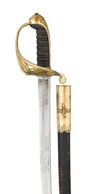 Lot 293 - A WILLIAM IV 1822 PATTERN INFANTRY OFFICER'S SWORD PRESENTED BY MAJOR GOLDSWORTHY TO HIS FRIEND