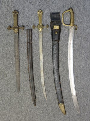 Lot 297 - AN 1856 PATTERN DRUMMERS MARK I SHORTSWORD