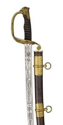 Lot 306 - A U.S. MODEL 1850 OFFICER'S SWORD
