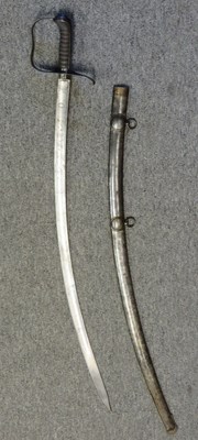 Lot 316 - A CONTINENTAL OFFICER'S SWORD