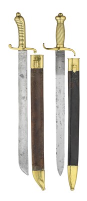 Lot 320 - A BAVARIAN MODEL 1855 INFANTRY OFFICER'S SHORTSWORD AND ANOTHER