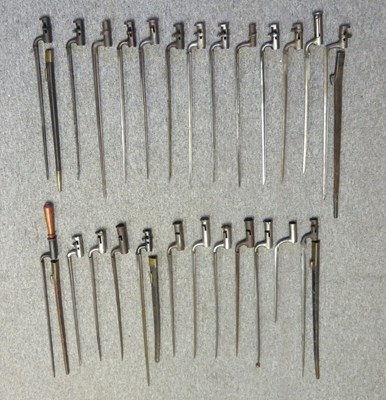 Lot 325 - A GROUP OF TWENTY-FIVE SOCKET BAYONETS