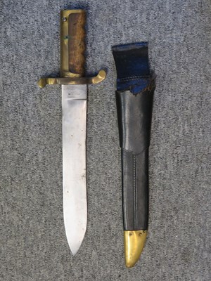 Lot 331 - A MODERN COPY OF AN AMERICAN DAHLGREEN BAYONET MARKED AMES MFG CO CHICOPEE