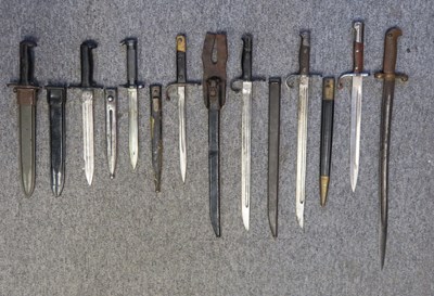 Lot 332 - TWO JAPANESE MODEL 1897 ARISAKA BAYONETS