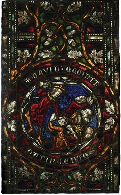 Lot 388 - ZETTLER STUDIOS (1870-1934) DAVID SLAYS EIGHT HUNDRED