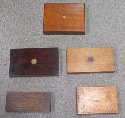 Lot 410 - FIVE PISTOL CASES