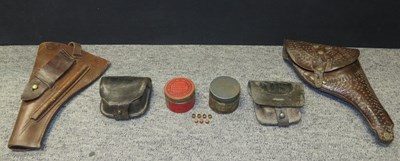 Lot 417 - TWO PISTOL HOLSTERS