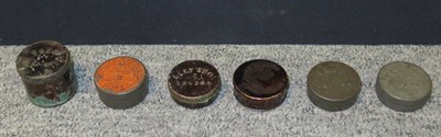 Lot 432 - SIX REVOLVER CAP TINS