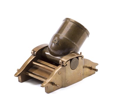 Lot 452 - A MODEL MORTAR IN LATE 18TH/EARLY 19TH CENTURY STYLE