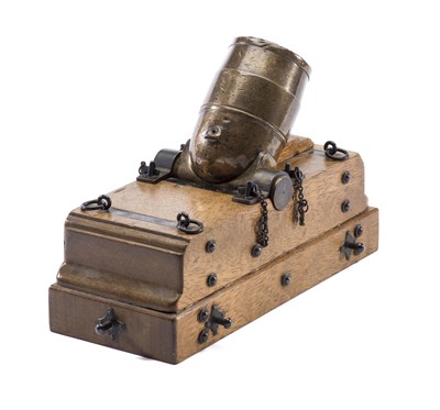 Lot 453 - A MODEL MORTAR IN LATE 18TH/EARLY 19TH CENTURY STYLE