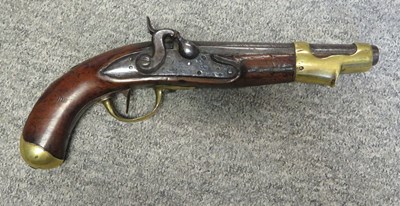 Lot 456 - A .700 CALIBRE FRENCH MODEL AN IX PERCUSSION CAVALRY PISTOL