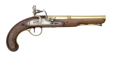 Lot 468 - A .56 CALIBRE 1801 PATTERN FLINTLOCK SEA SERVICE PISTOL