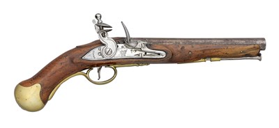 Lot 469 - A .56 CALIBRE 1801/16 PATTERN FLINTLOCK ARSENAL SHORTENED SEA SERVICE PISTOL