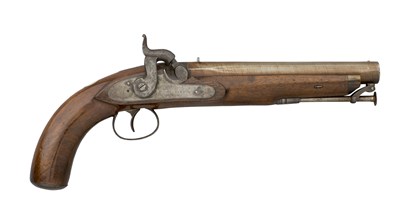 Lot 498 - A 13 BORE PERCUSSION OFFICER'S PISTOL BY WILKINSON