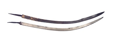 Lot 9 - A DETACHED BLADE FROM A PERSIAN SHAMSHIR