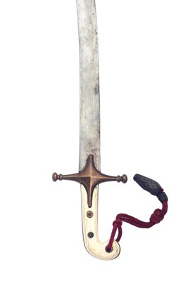 Lot 25 - a mameluke hilted officer's sword