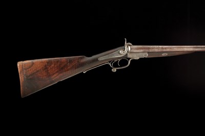 Lot 56 - a 12 bore d.b. pin-fire sporting gun by thomas turner